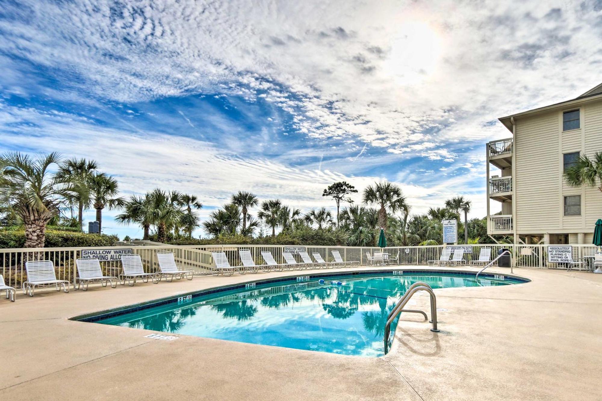 Walk To Beach Resort Condo In Hilton Head! Hilton Head Island Esterno foto