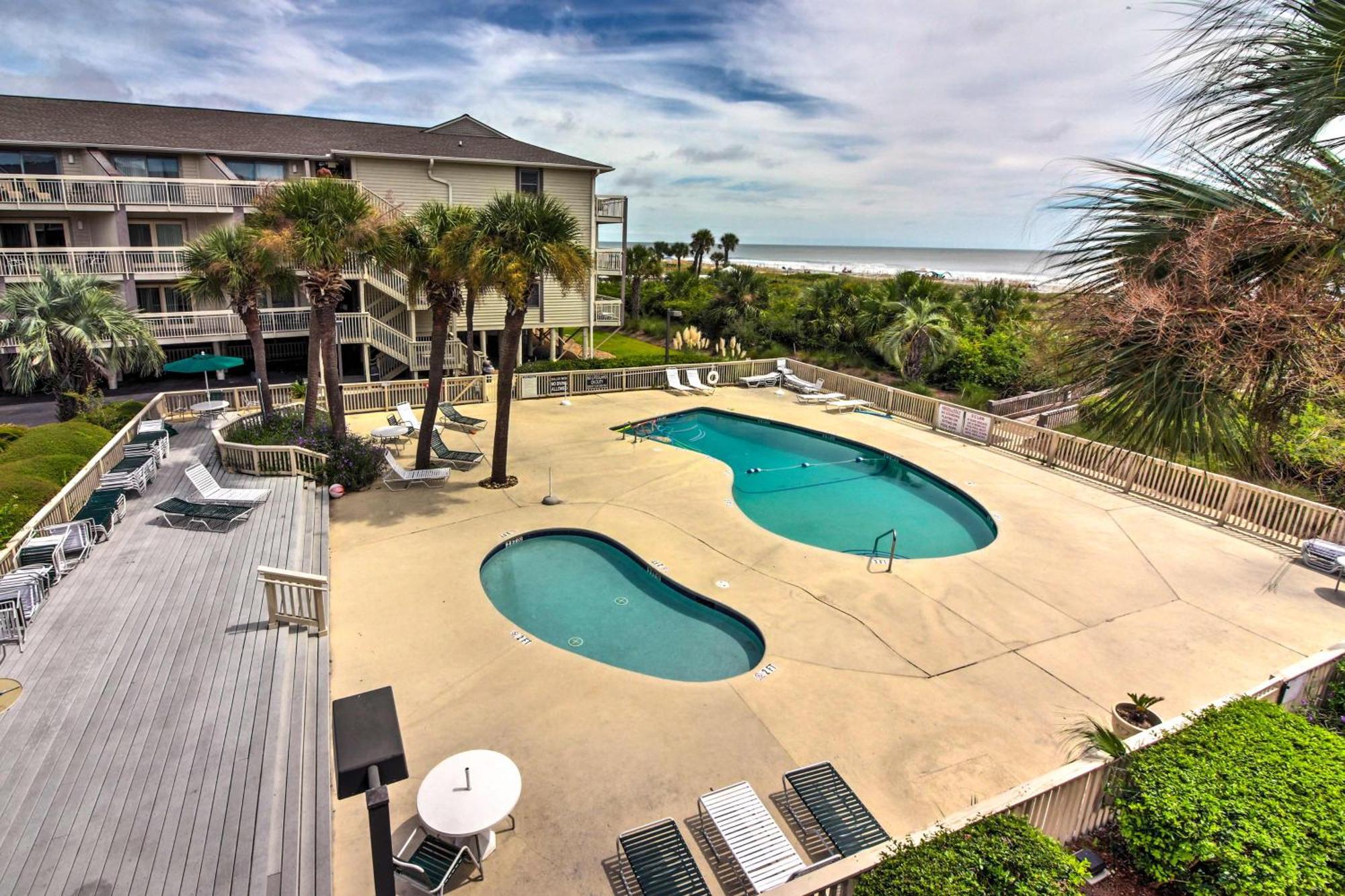 Walk To Beach Resort Condo In Hilton Head! Hilton Head Island Esterno foto