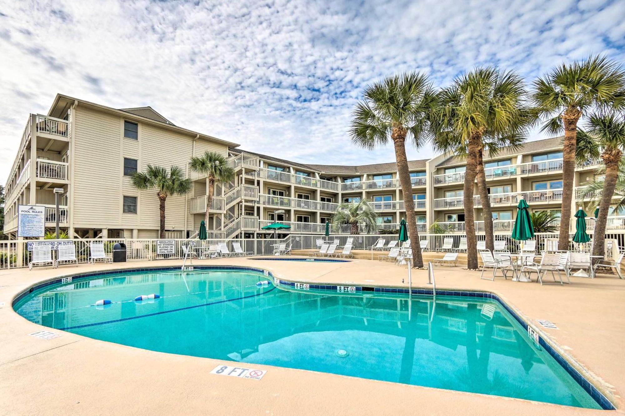 Walk To Beach Resort Condo In Hilton Head! Hilton Head Island Esterno foto
